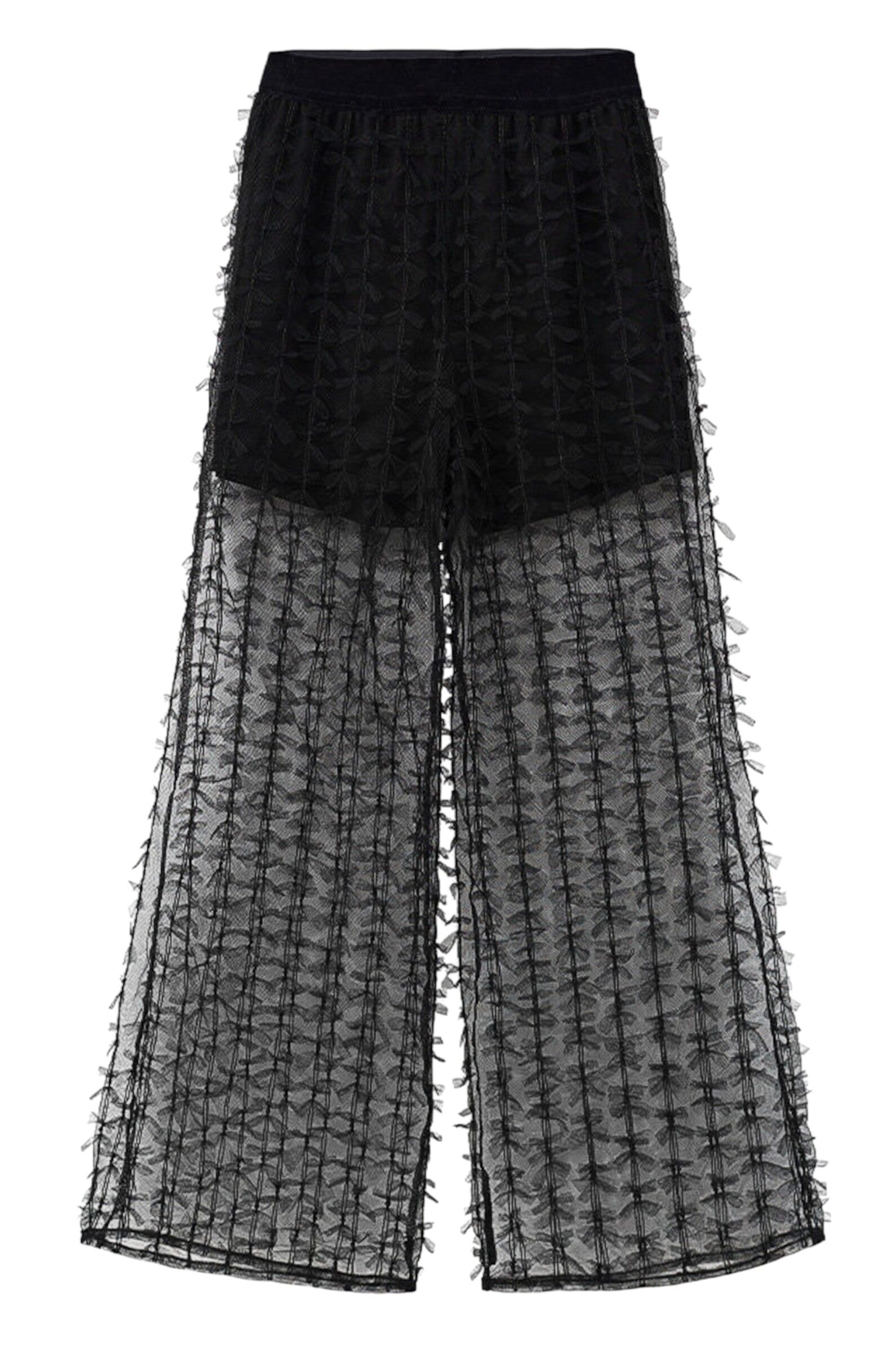 Брюки дев. АРТ.252237,чер,хл-эл-пэ