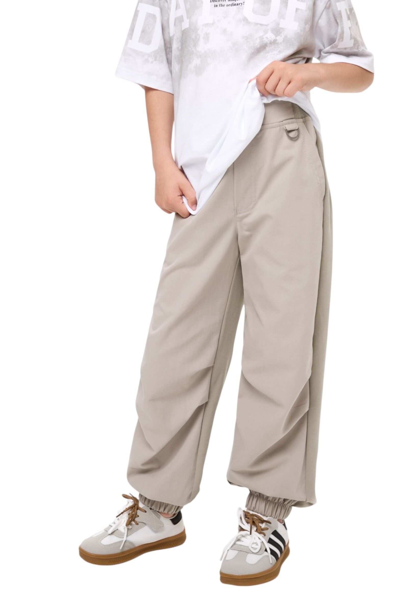 Брюки мал. АРТ.261148,беж,хл-тенсель-эл