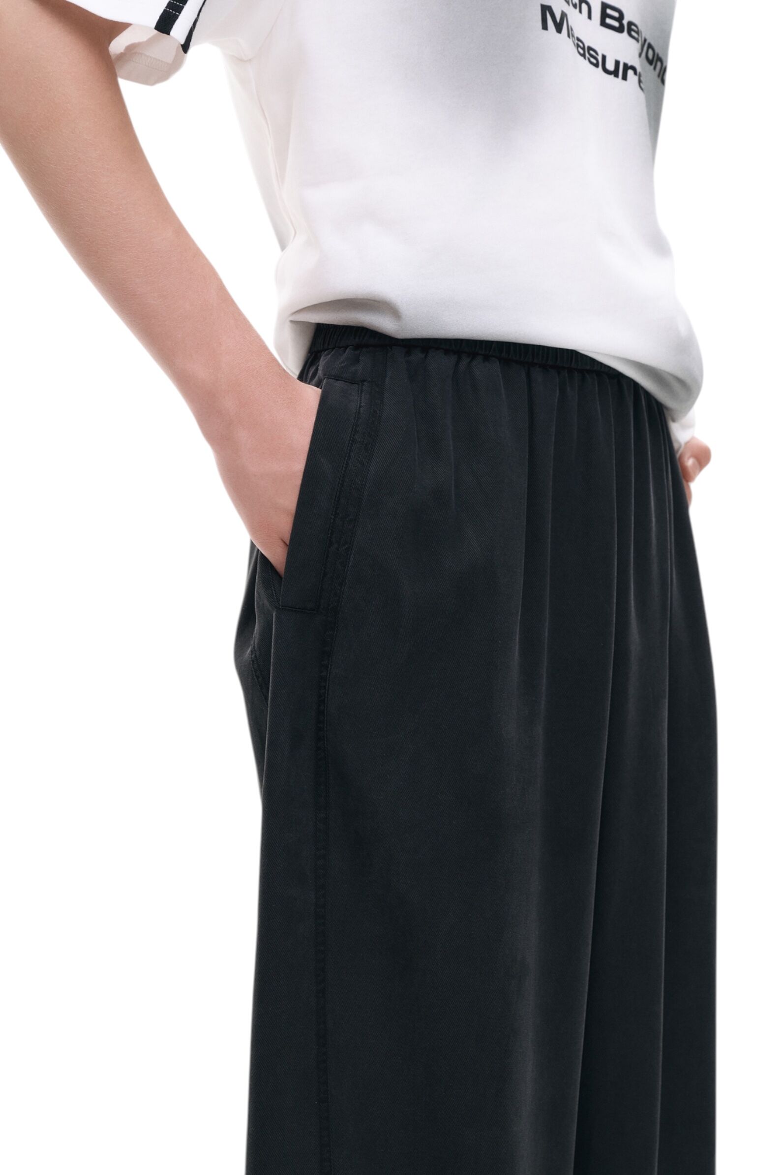 Брюки дев. АРТ.AA237316,чер,хл-пэ