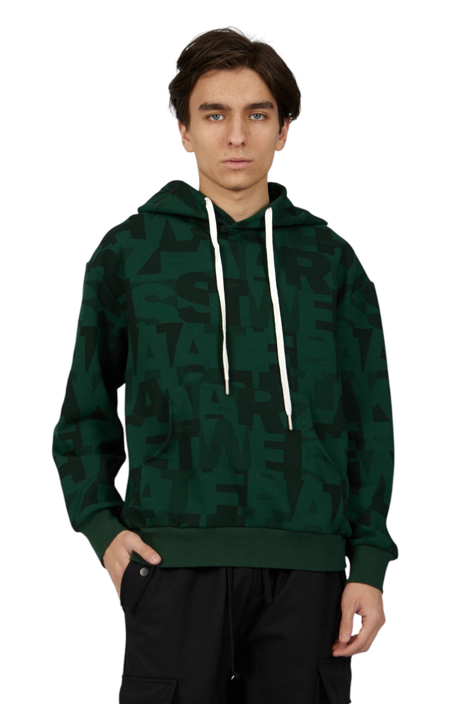 Худи мал. АРТ.B-HD34705,зел,хл-пэ