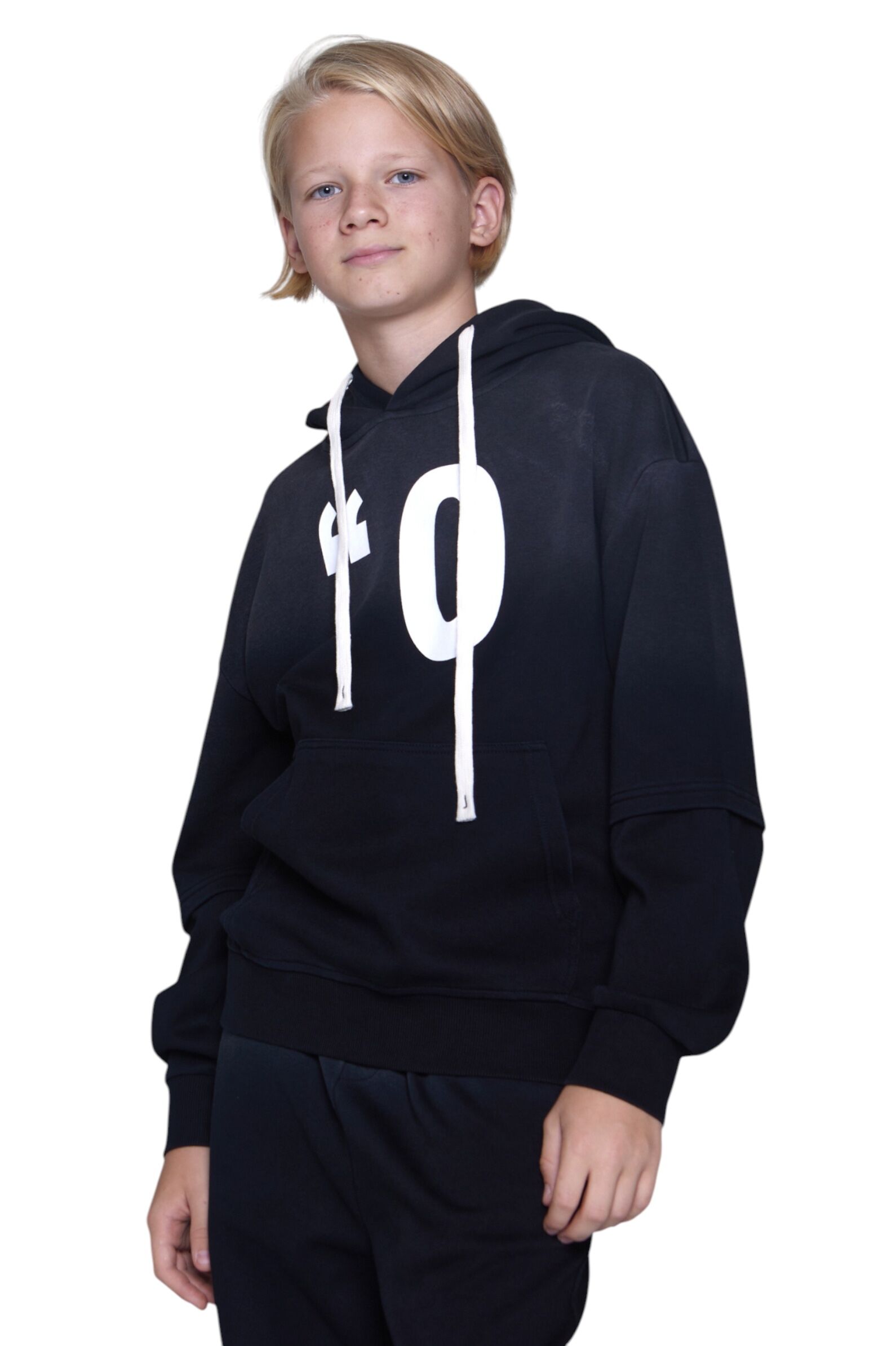 Худи АРТ.B-HD35106,сер-бел,хл-пэ