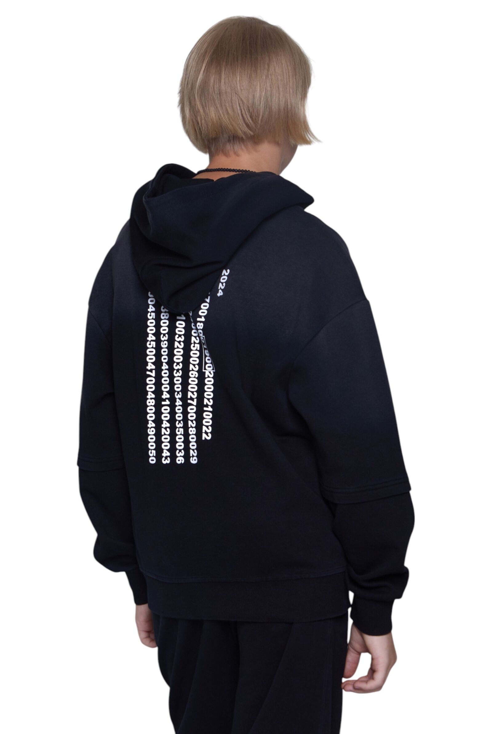 Худи АРТ.B-HD35106,сер-бел,хл-пэ