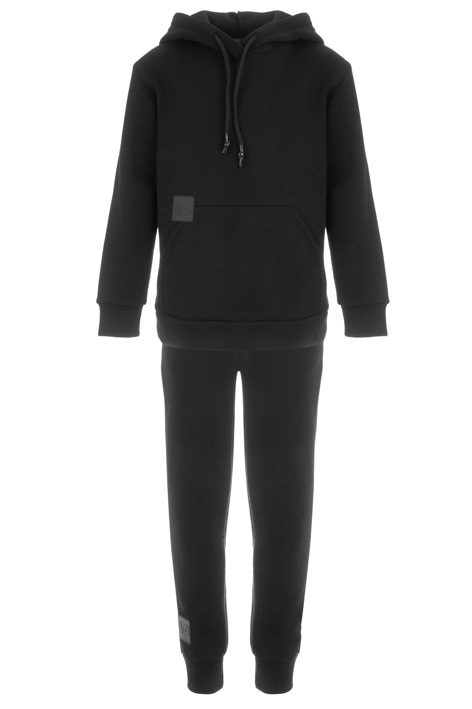 Костюм спорт. дев. АРТ.SR190D501,чер,хл-эл