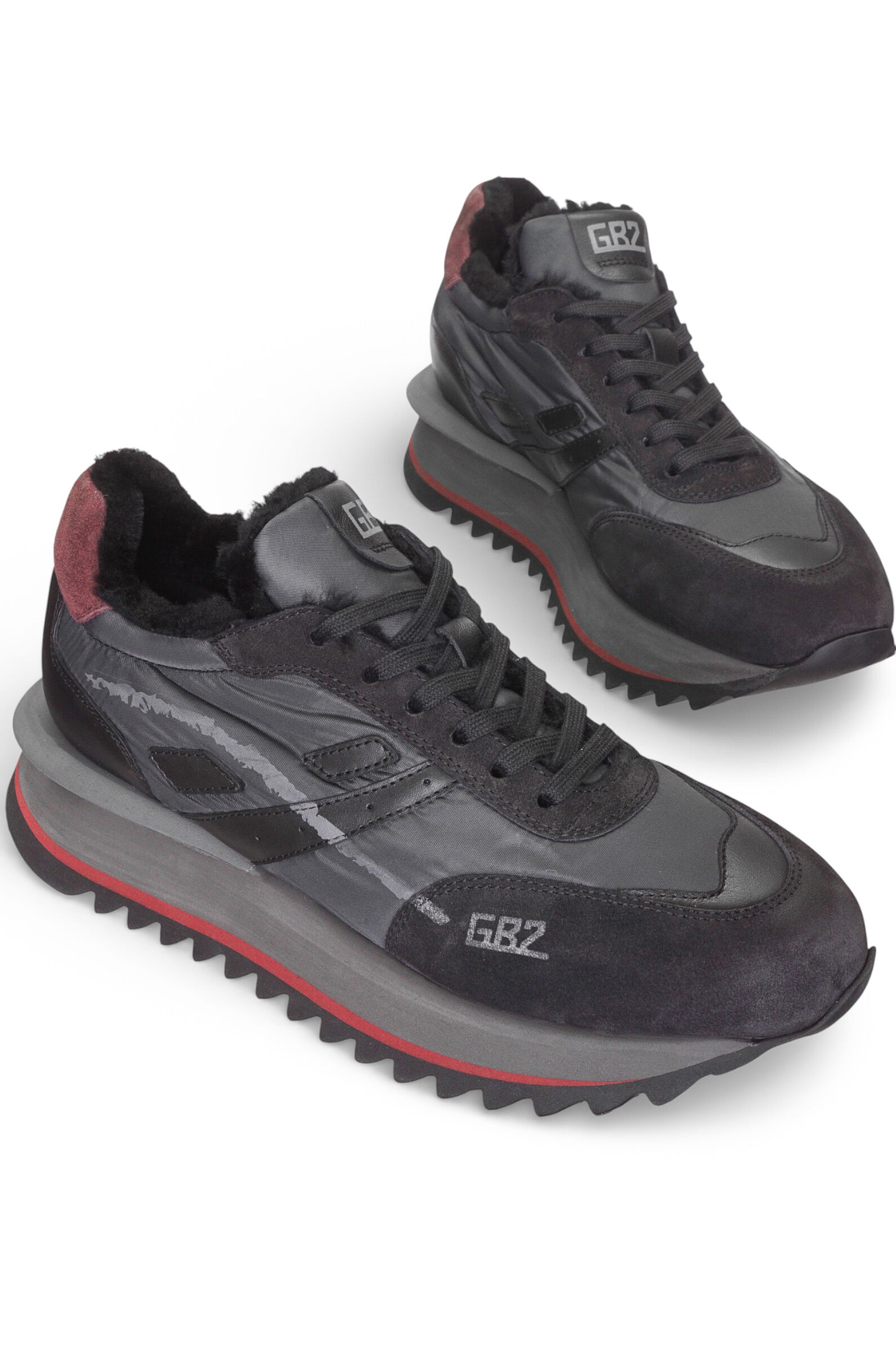 Кроссовки муж. АРТ.48510-B,чер-сер,н.к-з-тек/н.мех