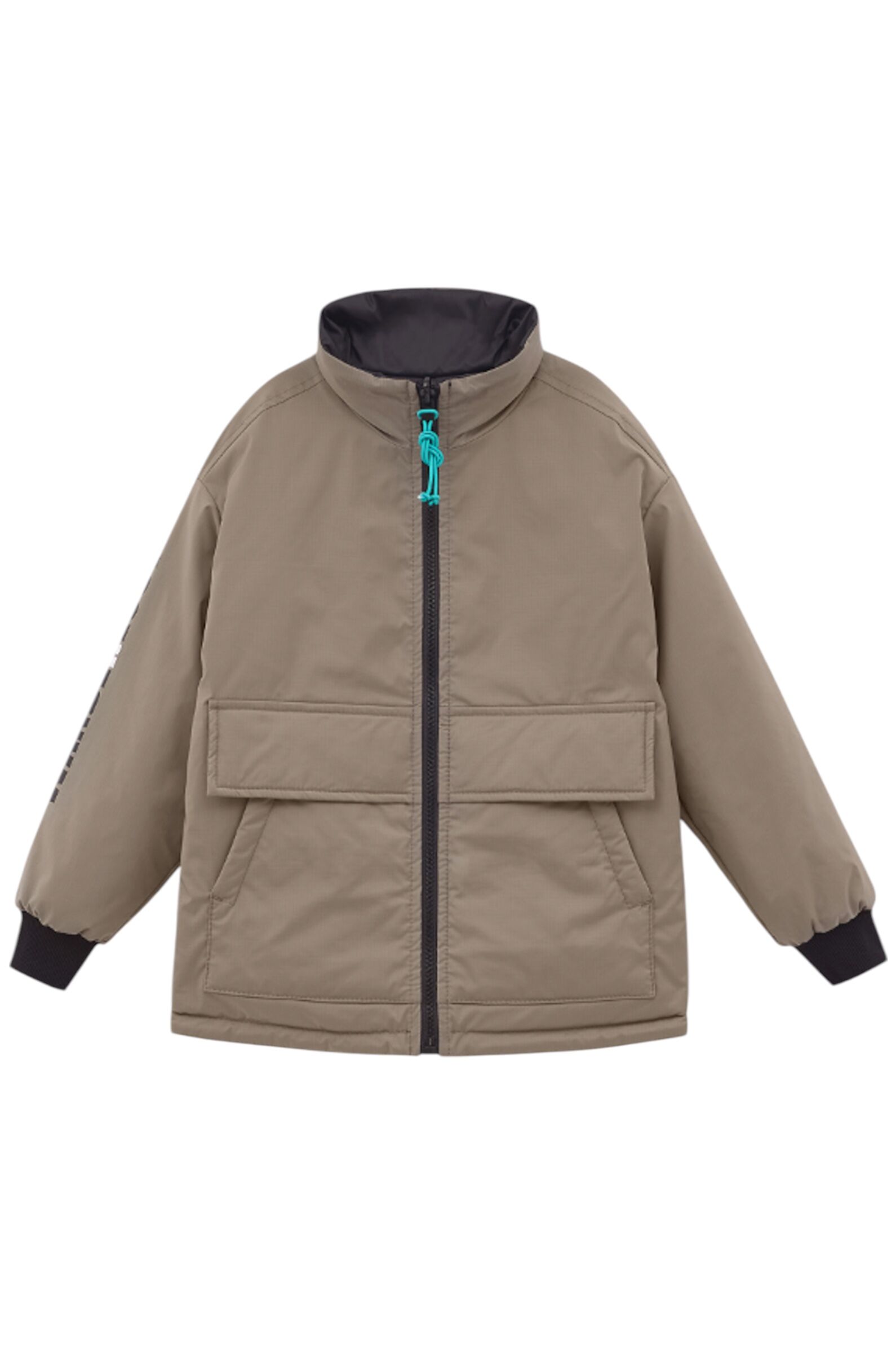 Куртка мал. АРТ.251095,чер-сер,пэ