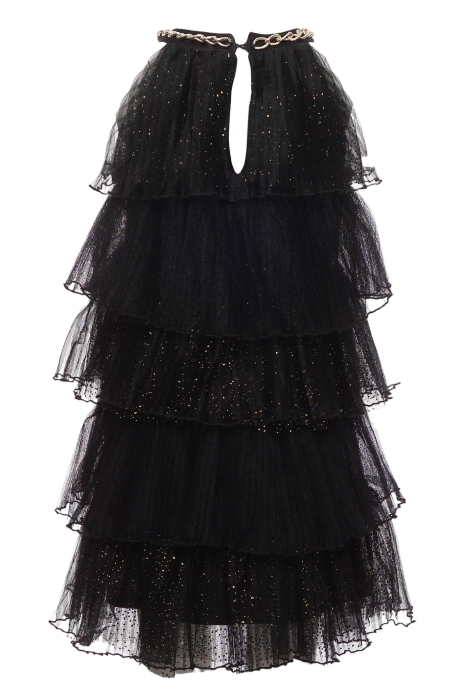 Платье дев. АРТ.1529.43,чер,пэ/хл