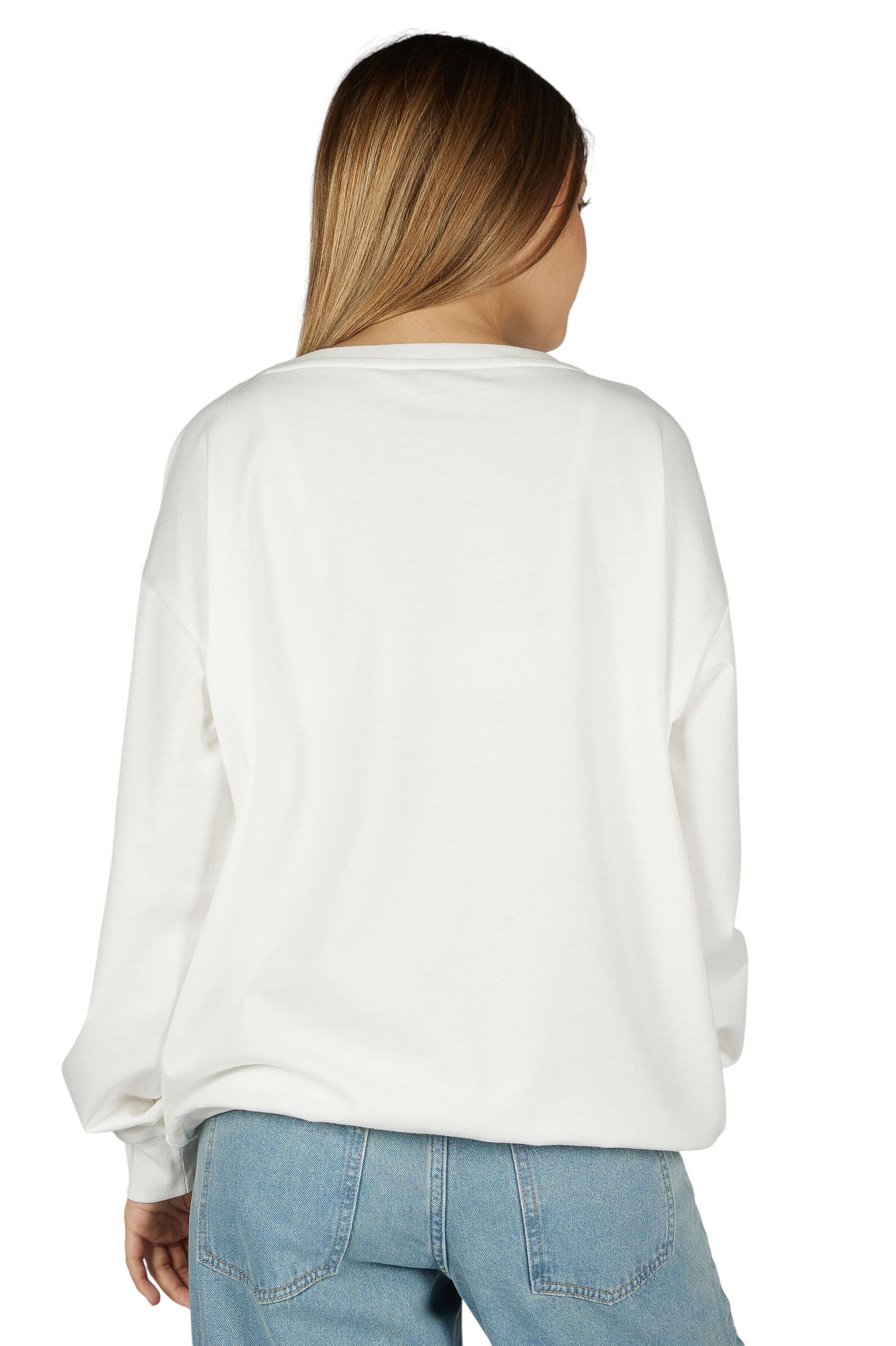 Свитшот дев. АРТ.G-SW26048,бел,хл-пэ