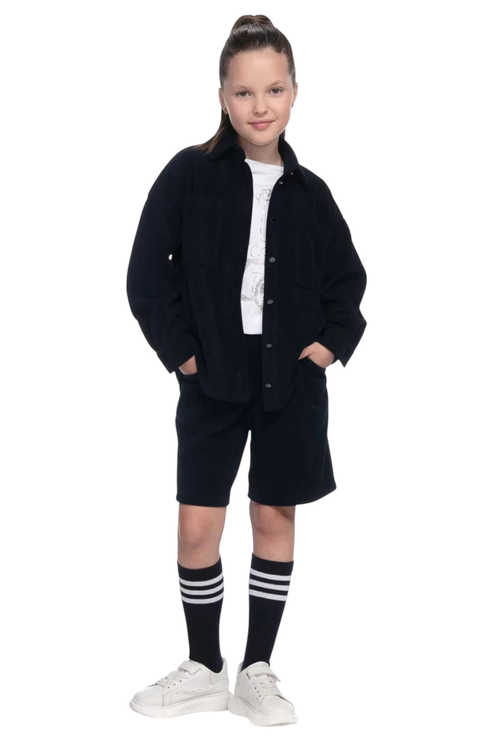 Жакет дев. АРТ.LC25G-BL-303,син,хл-пэ